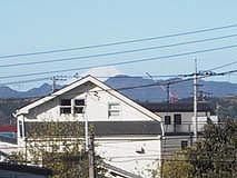View of Fuji-san from the second floor balcony
