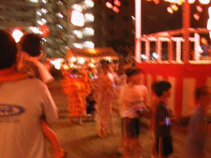 Dancing to traditional tunes