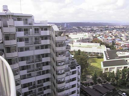 View to the northwest from 13 story apartment building. view northwest