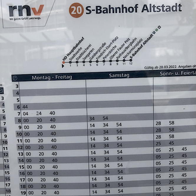 Trolley schedule