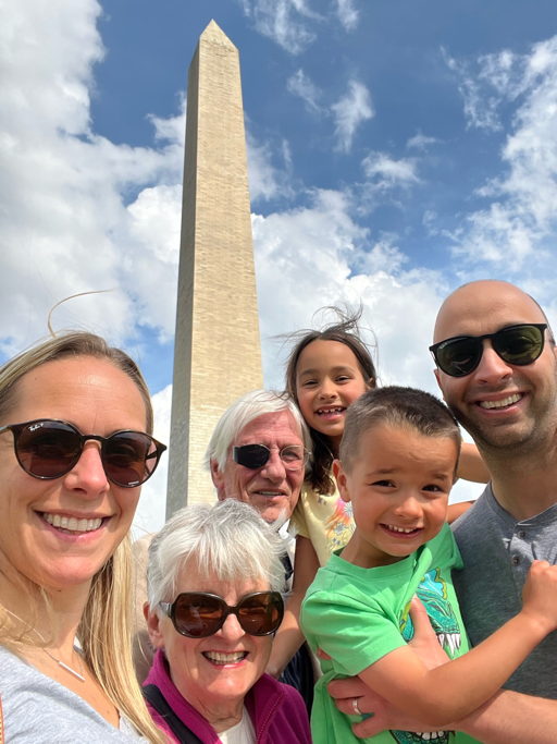 Group at Washington Monument
