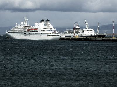Orlova at dock